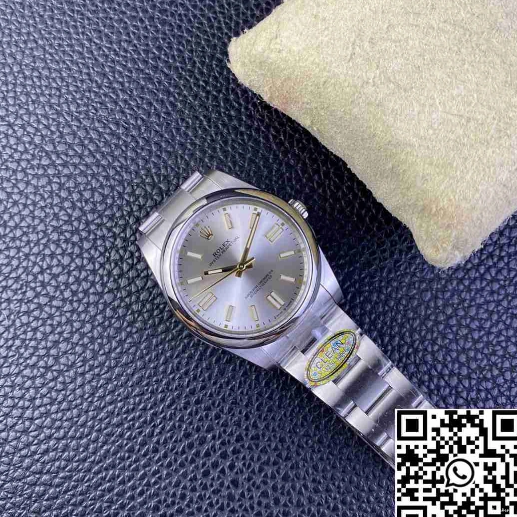 Silver Perpetual 41MM Clean Rolex Dial Oyster Factory M124300-0001 1127